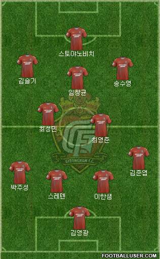 Gyeongnam FC Formation 2014