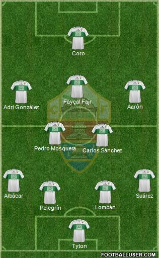 Elche C.F., S.A.D. Formation 2014