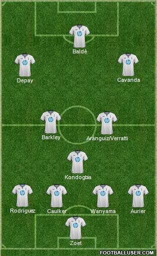 Tottenham Hotspur Formation 2014