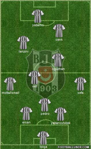 Besiktas JK Formation 2014