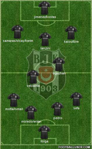 Besiktas JK Formation 2014