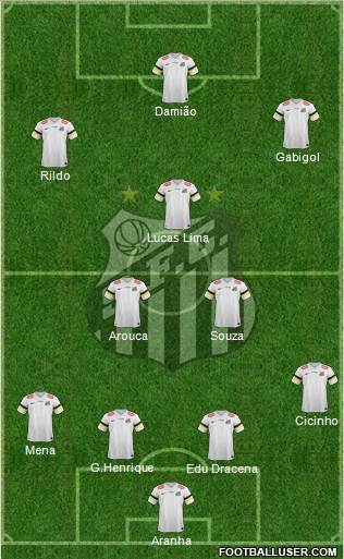 Santos FC Formation 2014