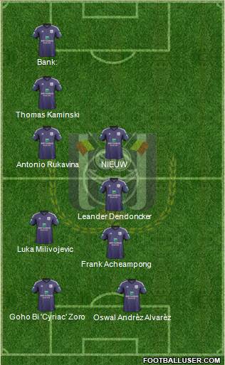 RSC Anderlecht Formation 2014