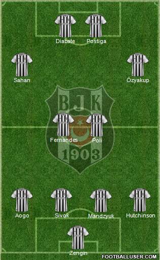 Besiktas JK Formation 2014