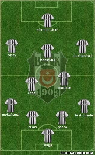 Besiktas JK Formation 2014