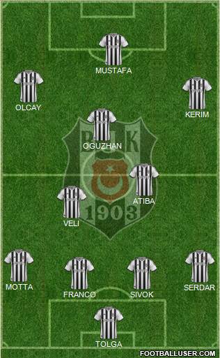 Besiktas JK Formation 2014
