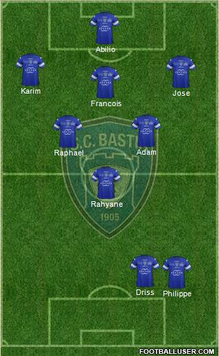 Sporting Club Bastia Formation 2014
