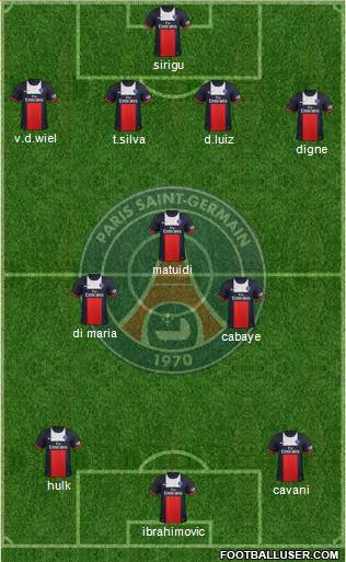 Paris Saint-Germain Formation 2014