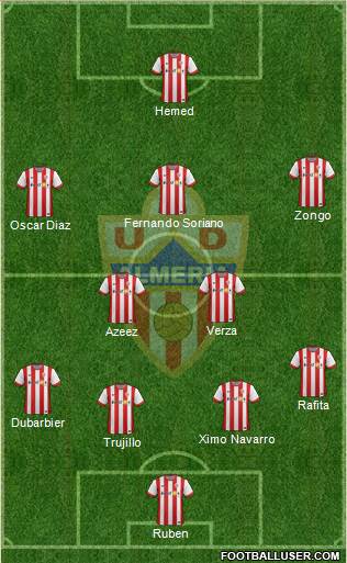 U.D. Almería S.A.D. Formation 2014