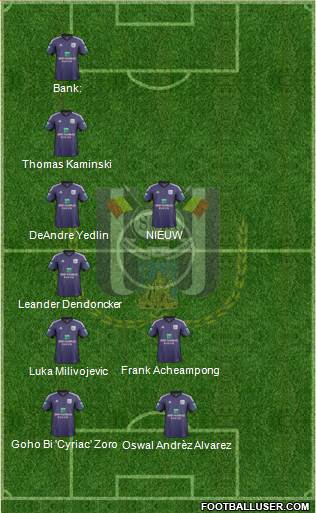 RSC Anderlecht Formation 2014