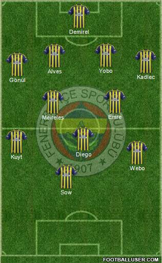 Fenerbahçe SK Formation 2014