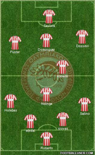 Olympiakos SF Piraeus Formation 2014
