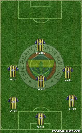 Fenerbahçe SK Formation 2014