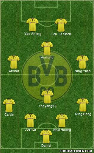Borussia Dortmund Formation 2014