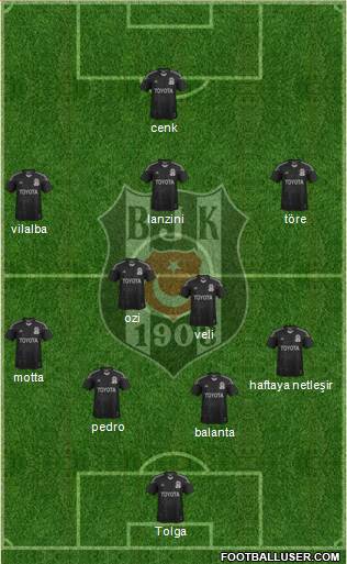 Besiktas JK Formation 2014