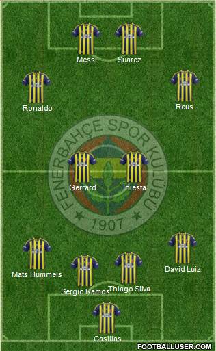 Fenerbahçe SK Formation 2014