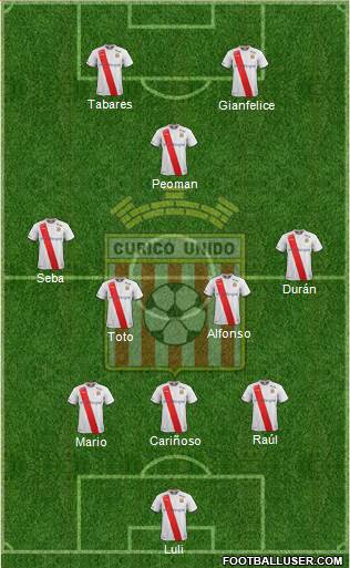 CD Provincial Curicó Unido Formation 2014