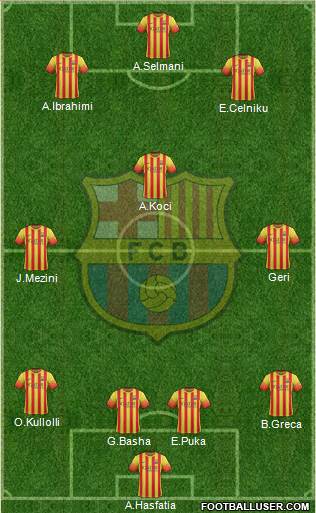 F.C. Barcelona Formation 2014