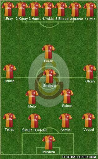 Galatasaray SK Formation 2014