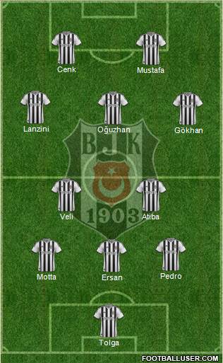 Besiktas JK Formation 2014