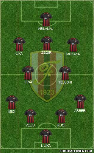 KS Flamurtari Vlorë Formation 2014