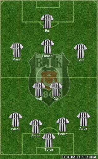 Besiktas JK Formation 2014