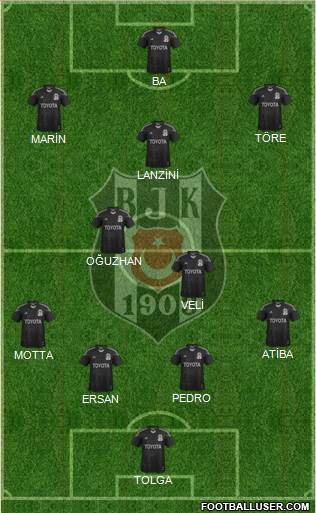 Besiktas JK Formation 2014