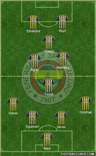 Fenerbahçe SK Formation 2014