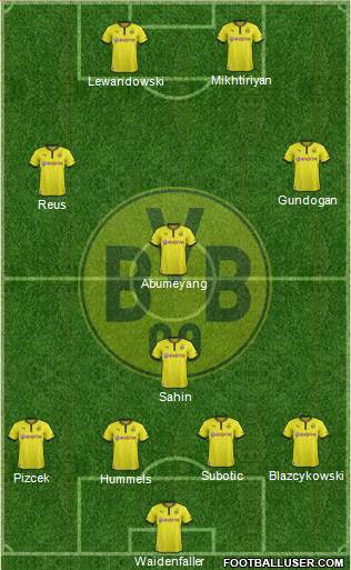 Borussia Dortmund Formation 2014
