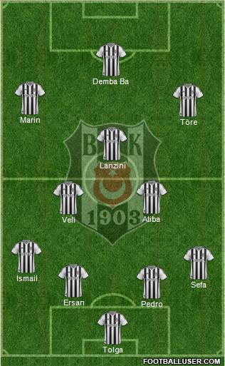Besiktas JK Formation 2014