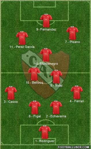 Independiente Formation 2014