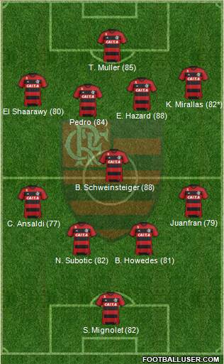 CR Flamengo Formation 2014