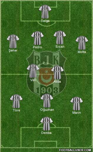 Besiktas JK Formation 2014