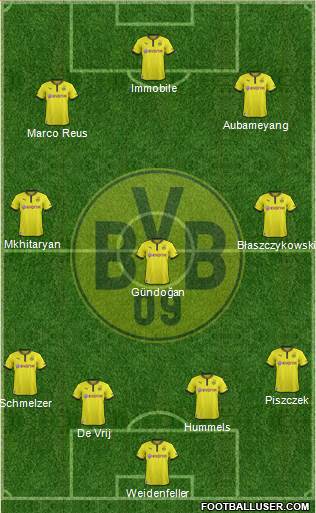 Borussia Dortmund Formation 2014