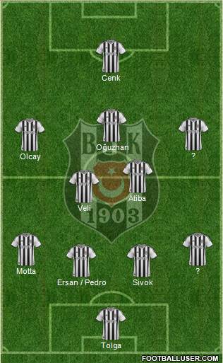 Besiktas JK Formation 2014
