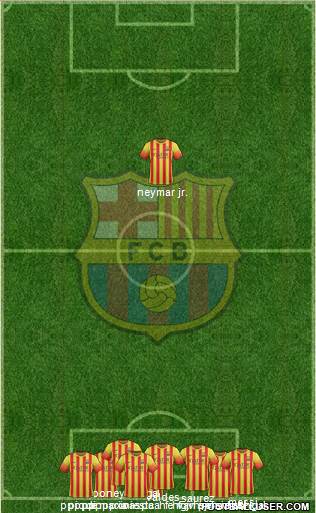 F.C. Barcelona Formation 2014