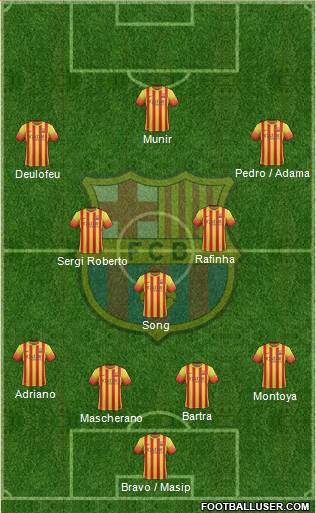 F.C. Barcelona Formation 2014