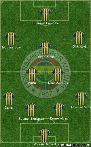 Fenerbahçe SK Formation 2014