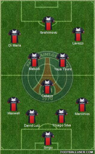 Paris Saint-Germain Formation 2014
