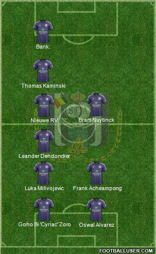 RSC Anderlecht Formation 2014