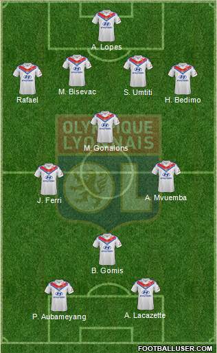 Olympique Lyonnais Formation 2014