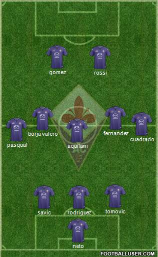 Fiorentina Formation 2014