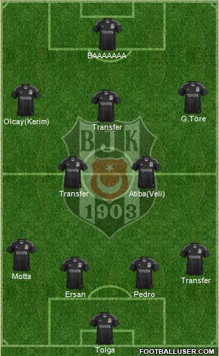 Besiktas JK Formation 2014
