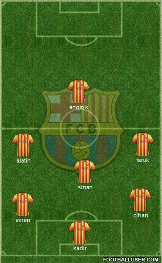 F.C. Barcelona Formation 2014