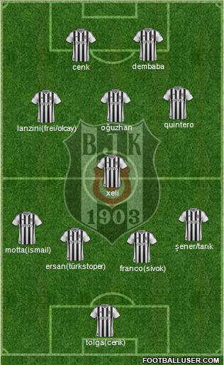 Besiktas JK Formation 2014
