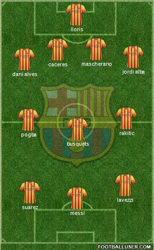 F.C. Barcelona Formation 2014