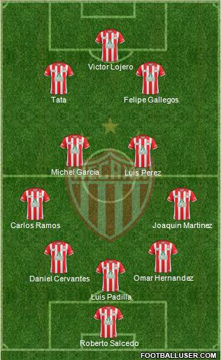 Club Deportivo Necaxa Formation 2014