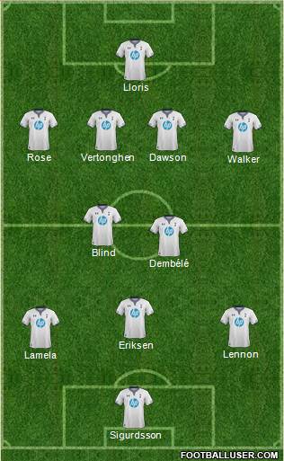 Tottenham Hotspur Formation 2014
