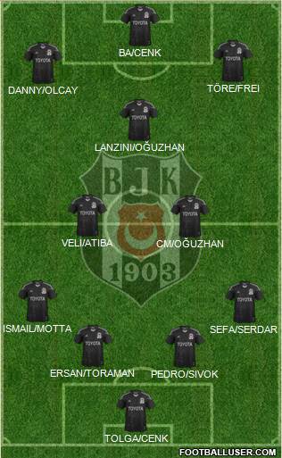 Besiktas JK Formation 2014