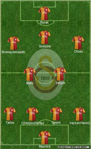 Galatasaray SK Formation 2014